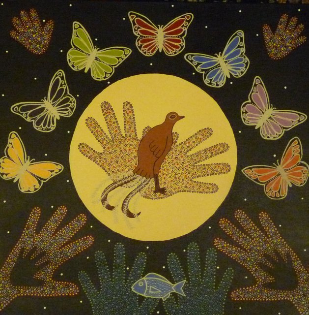 Lyrebird - original painting by Karen Maber